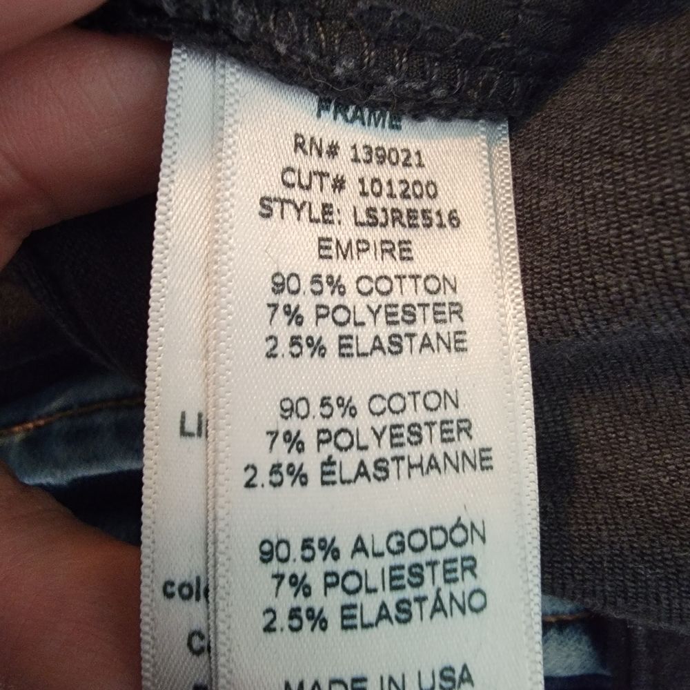 Frame Le skinny de jeanne black Raw hem jeans 26 - Picture 10 of 10
